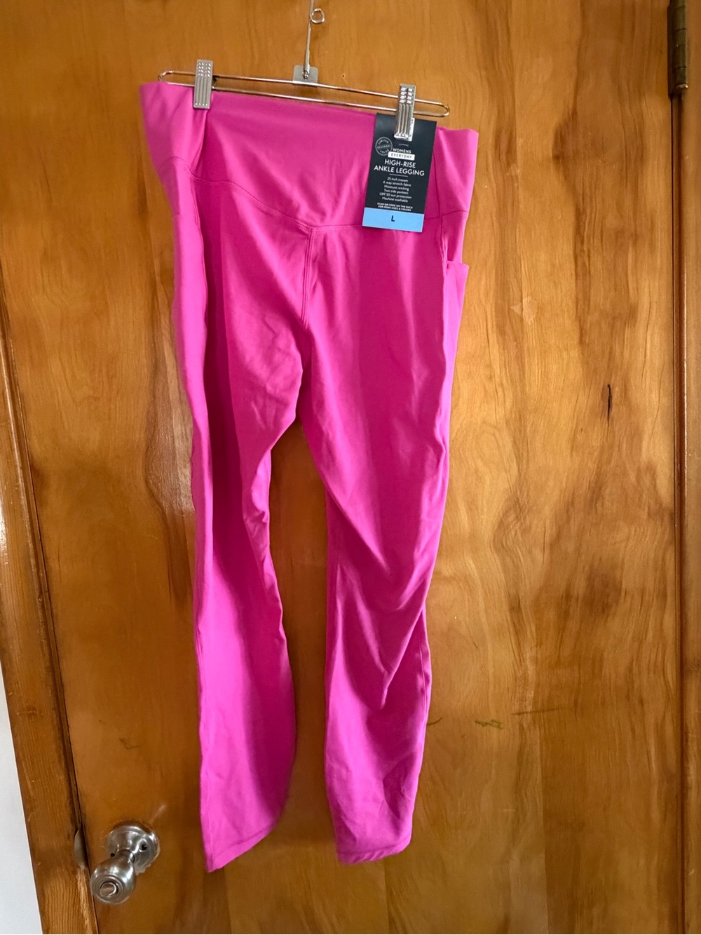 High-Rise Ankle Leggings - Hot Pink
